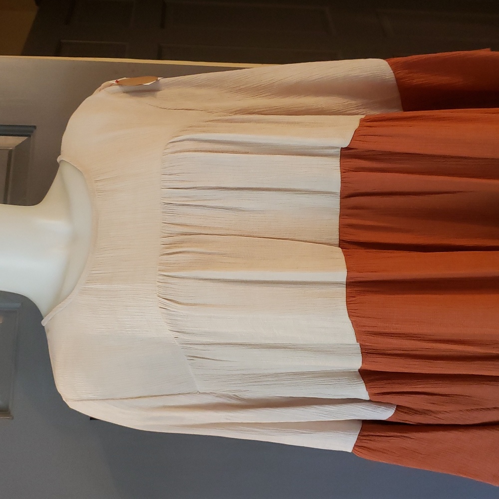 Elegant Two-Tone Dress